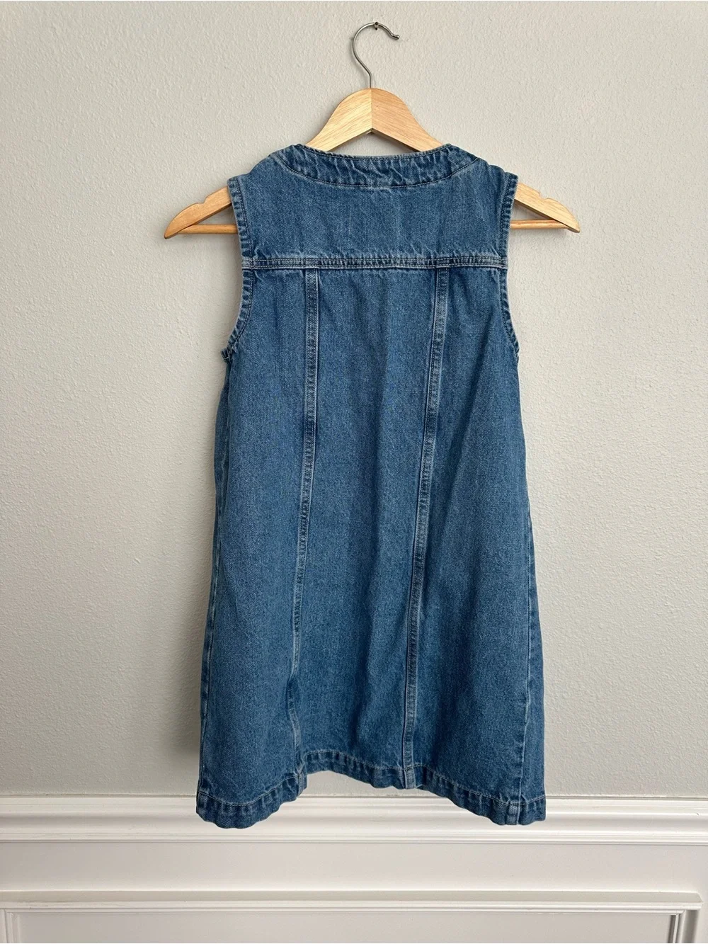Girl’s denim button down jumper